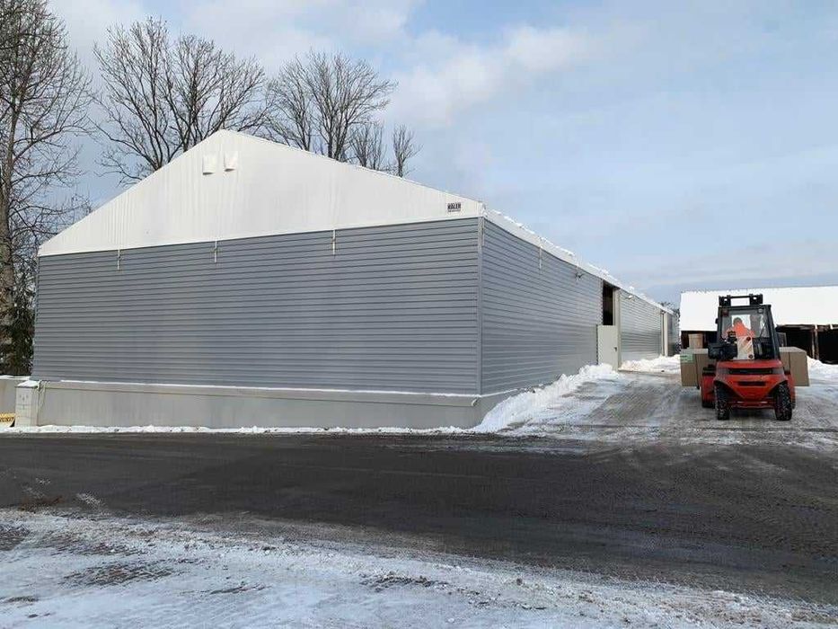 NOWA HALA 15x25x5 – Gotowa do montażu – Blacha + Plandeka