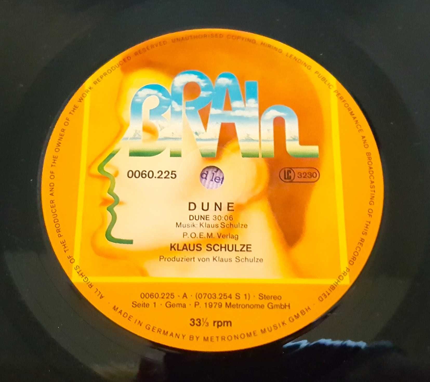Płyta winylowa ,,Dune,, Klaus Schulze oryginał gratis Spliff 85555