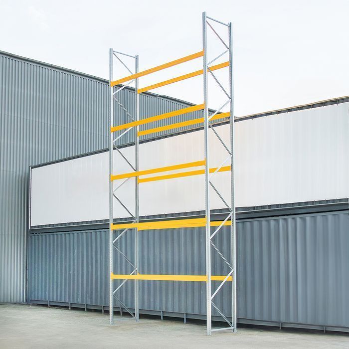 Regał paletowy PROMAG APR 900x378cm 500kg rama skręcona używany BAZOWY