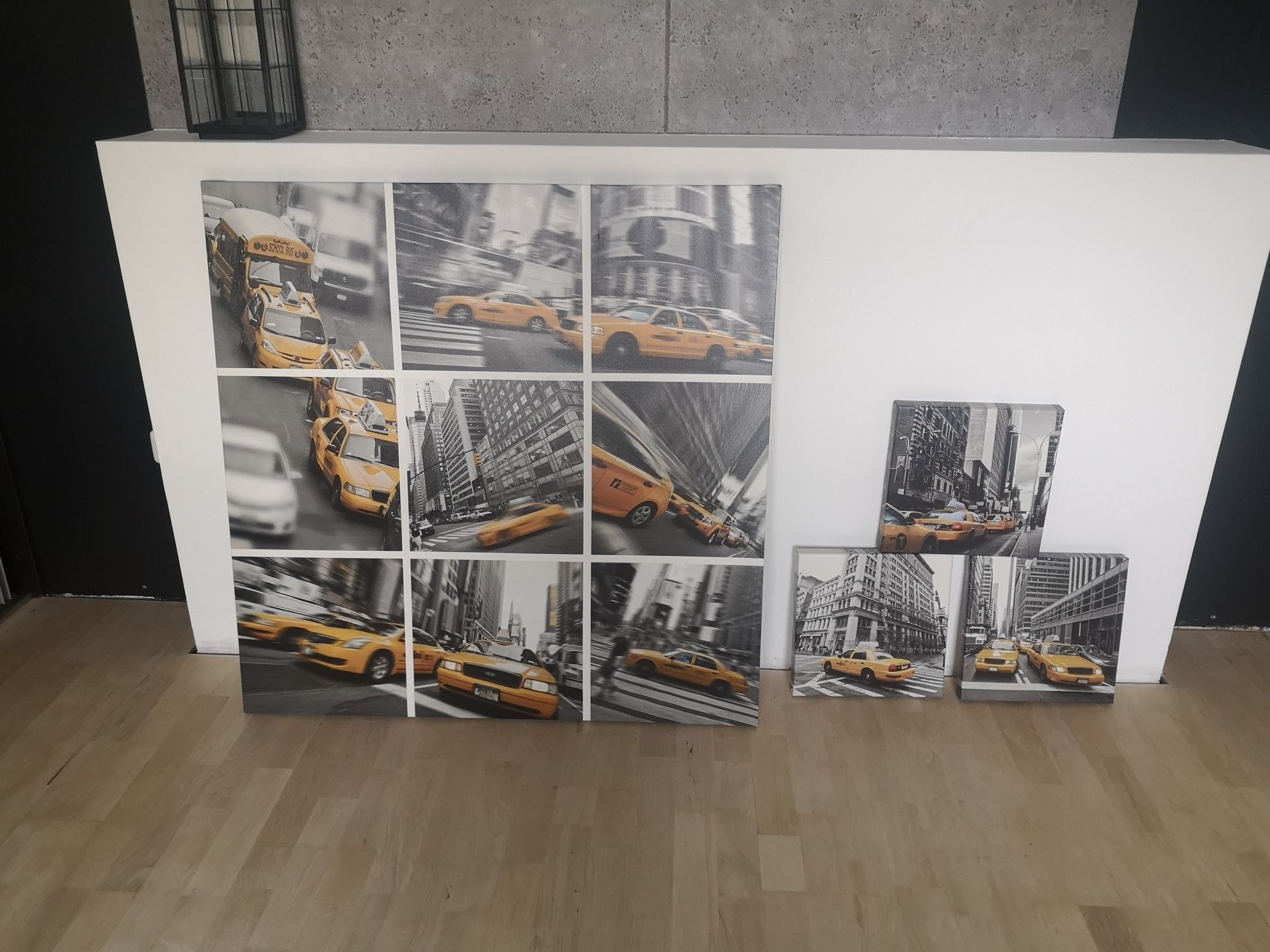 Obraz New York, taxi 100x100 oraz 30x30