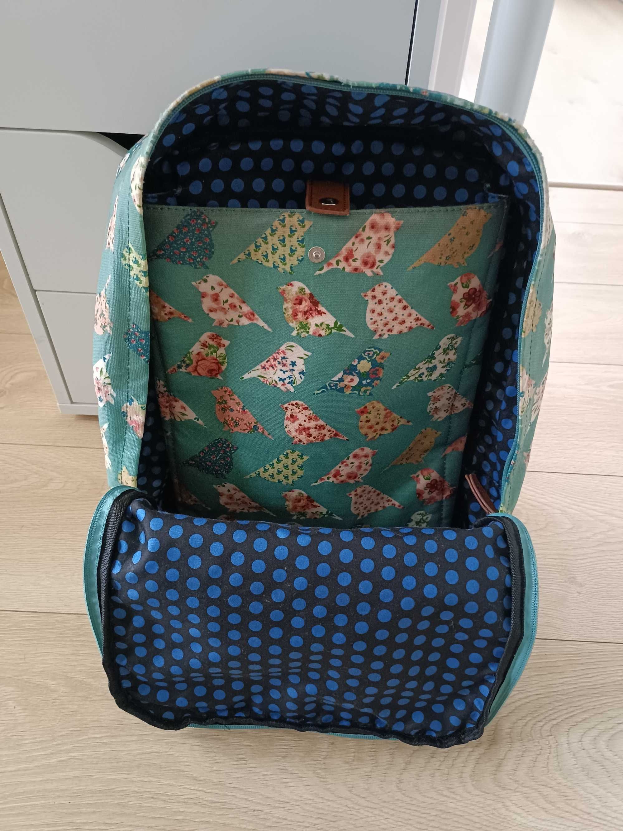 Plecak we wzór z ptakami TK Maxx