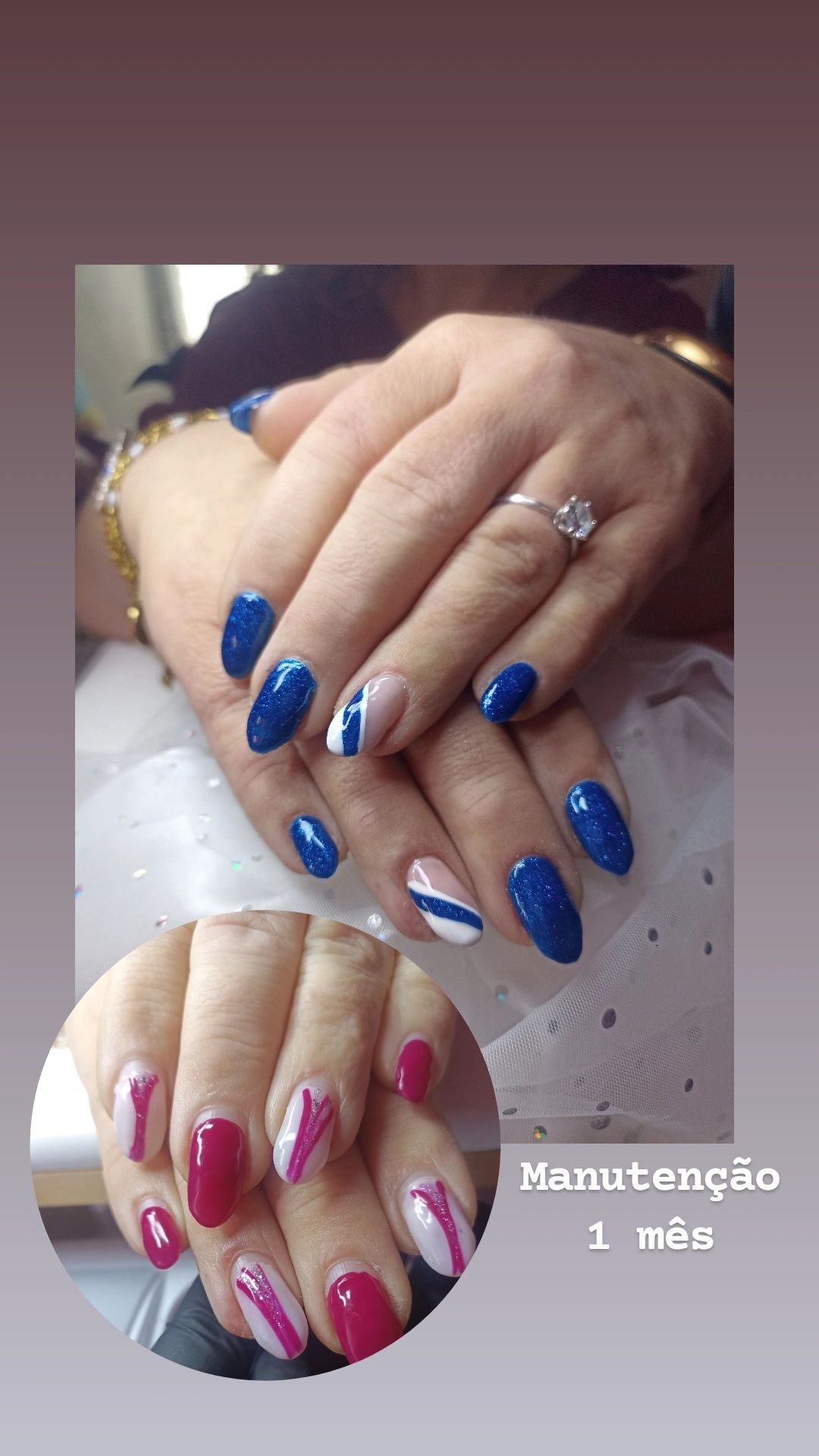 Unhas de gel verniz gel