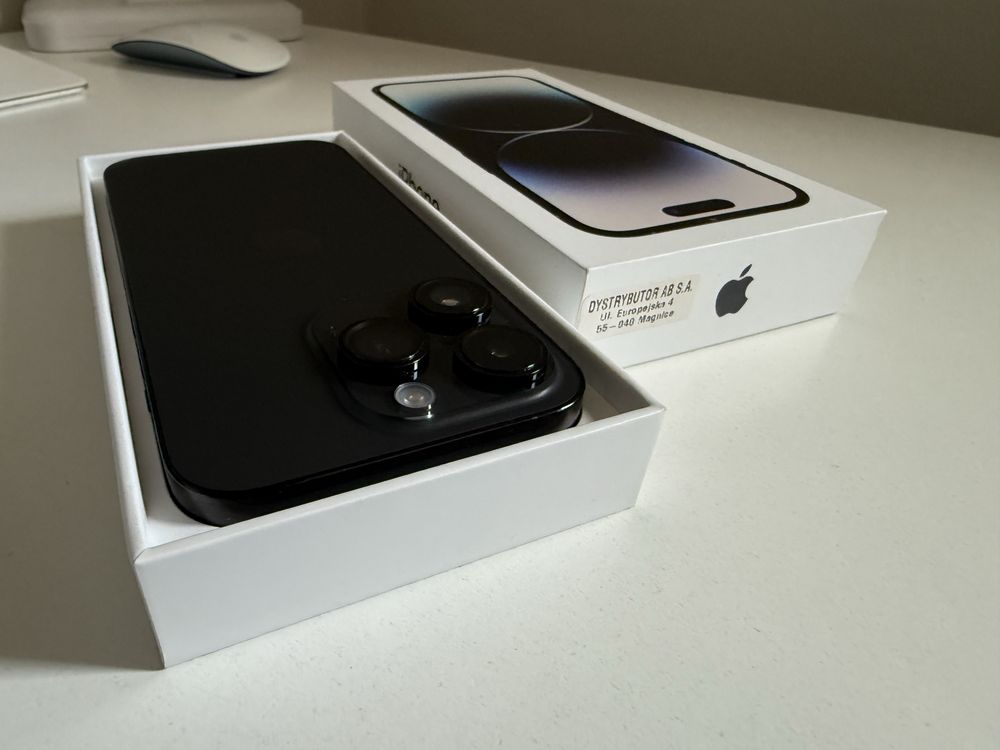 iPhone 14 Pro 128gb Black Stan Idealny Oryginalna Bateria 92%