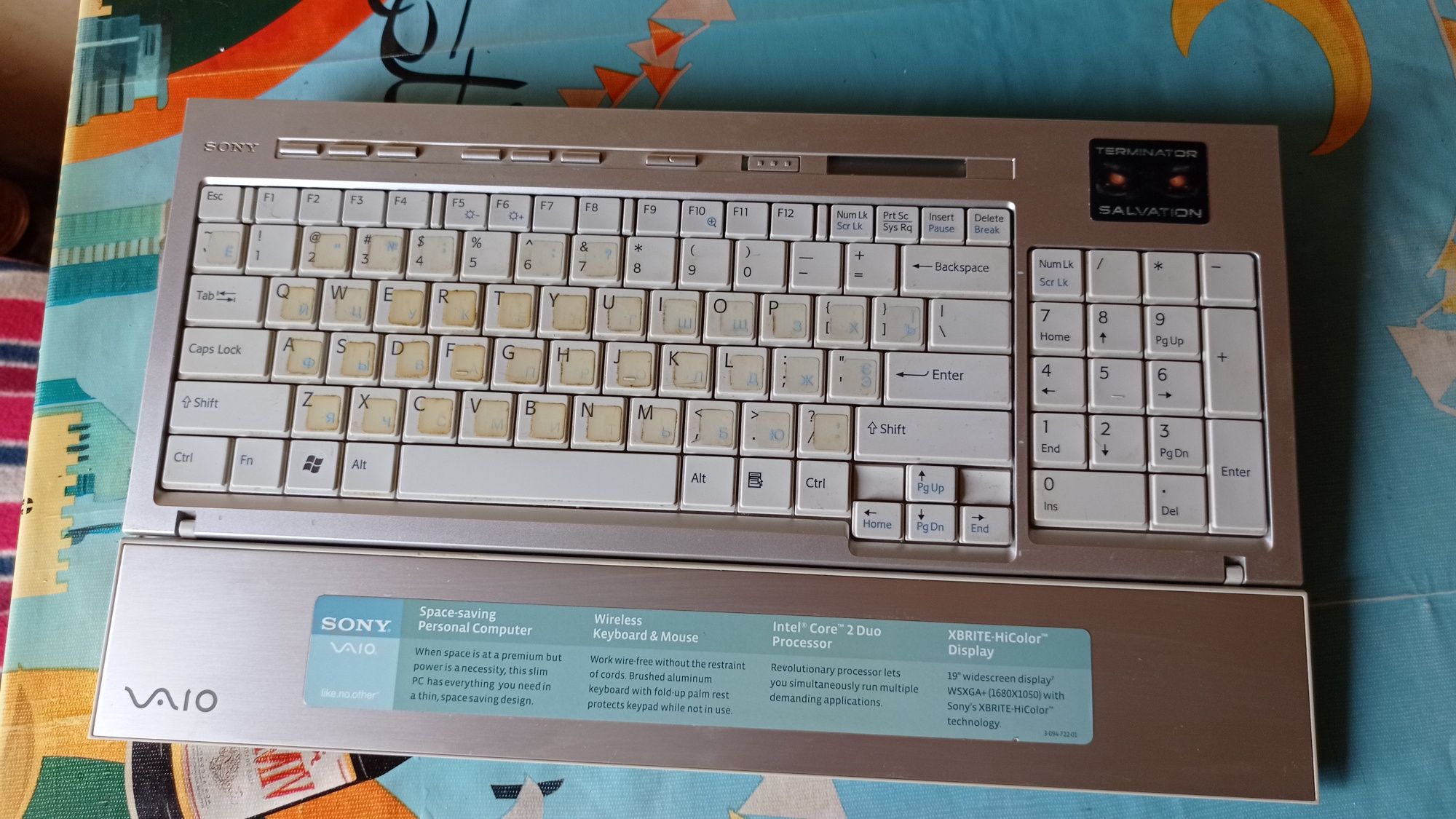 Беспроводная клавиатура и мышь Sony vaio