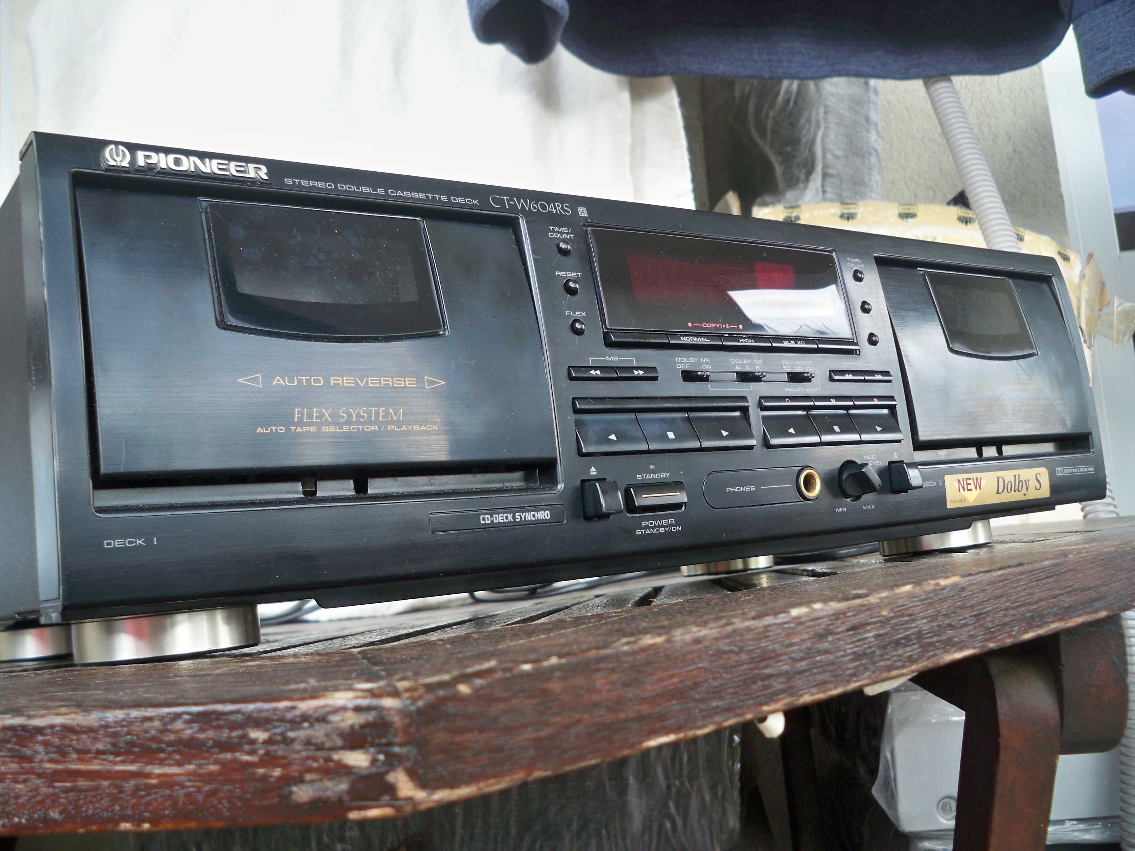 magnetofon Pioneer CT-W604RS reverse Dolby B/C/S Flex kalibracja BLE