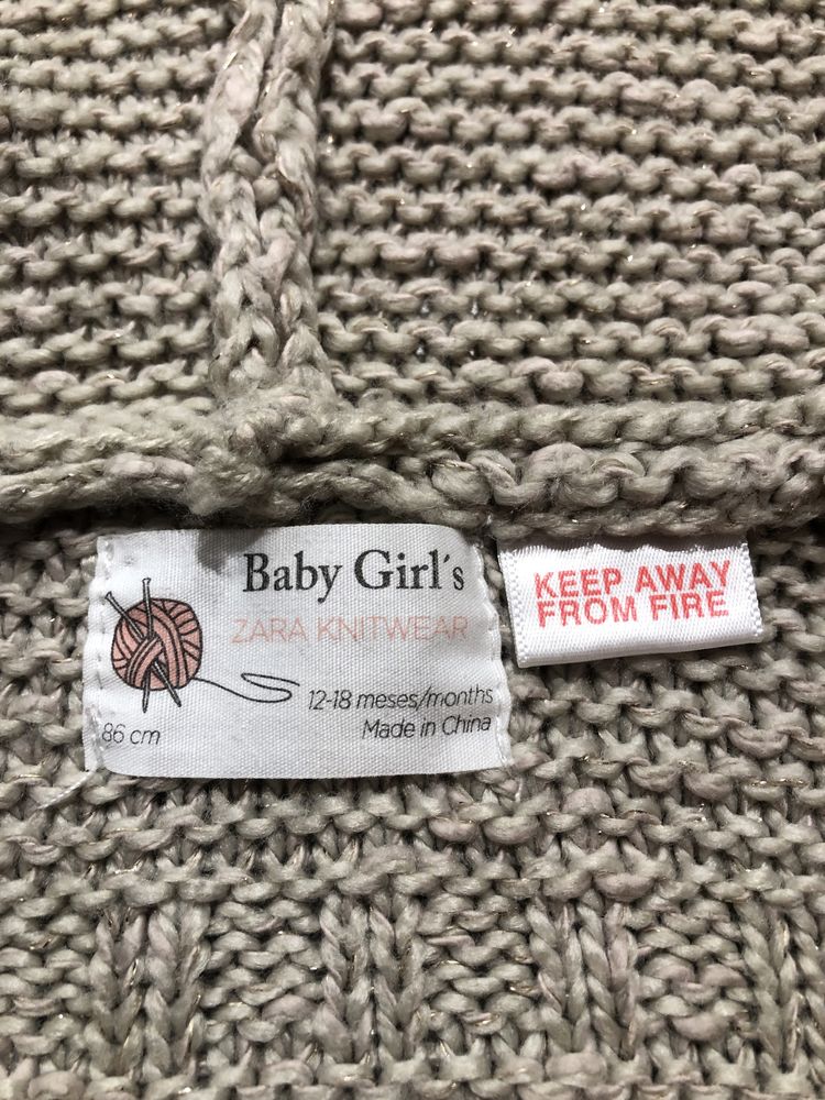 Sweter niemowlęcy Zara rozmiar 86