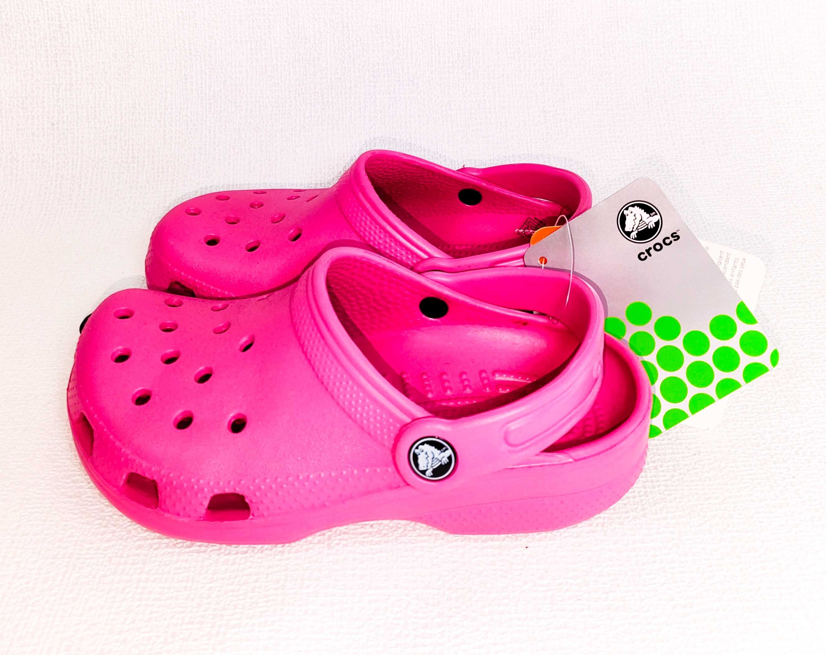 CROCS CROCSY dla dziewczynki dziecięce różowe M1 W3 rozmiar 32-33