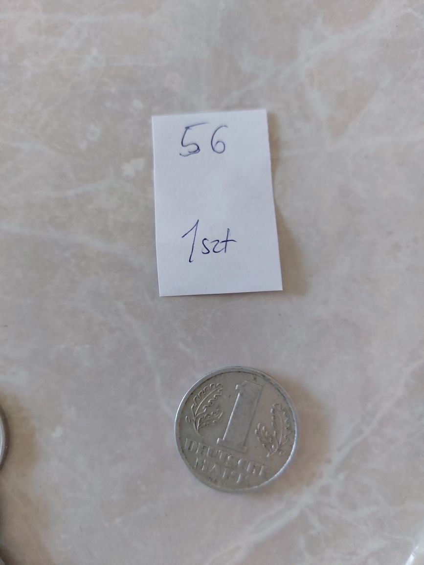 5szt Moneta monety numizmatyka 1 Mark 1977, 1956, 1963 kolekcjonerska