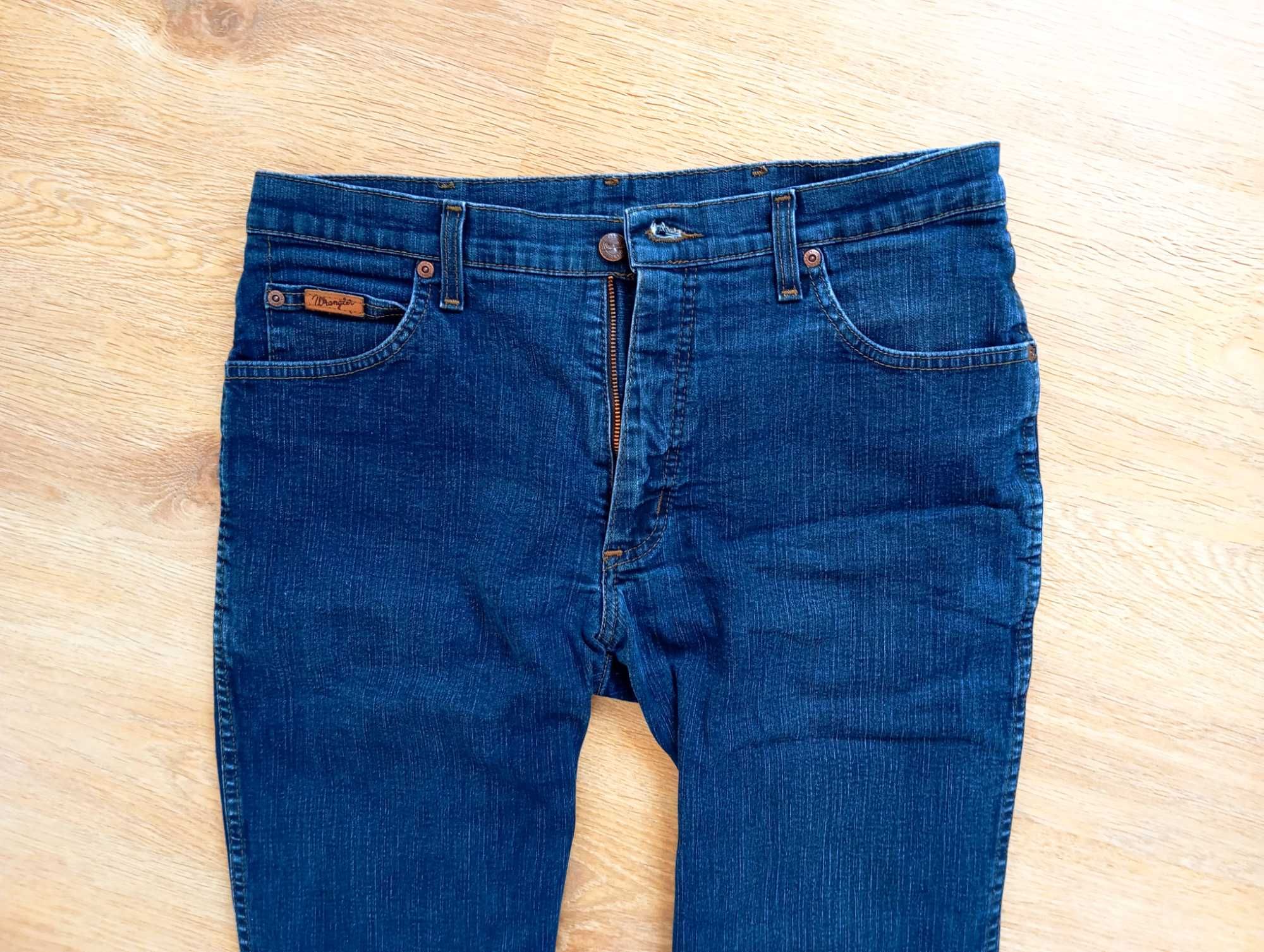 WRANGLER Jeansy spodnie XL 32/30 męskie XL W32 L30 elastan w32l30