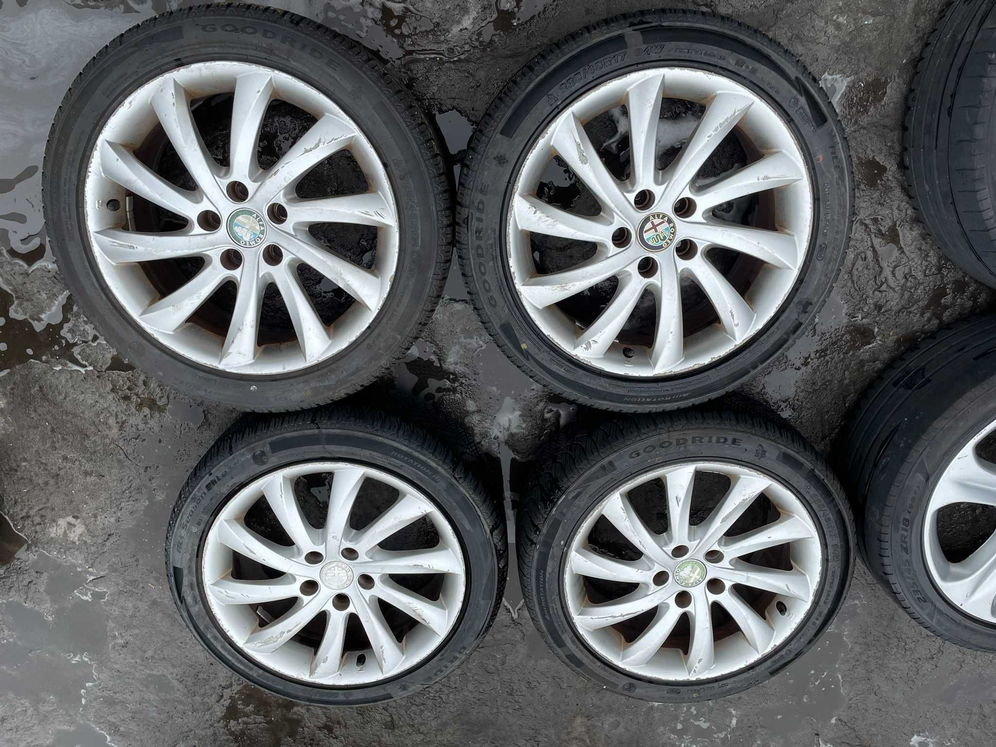 Alfa Romeo Giulietta alufelgi 5x110 225/45 r17 wielosezon 24r