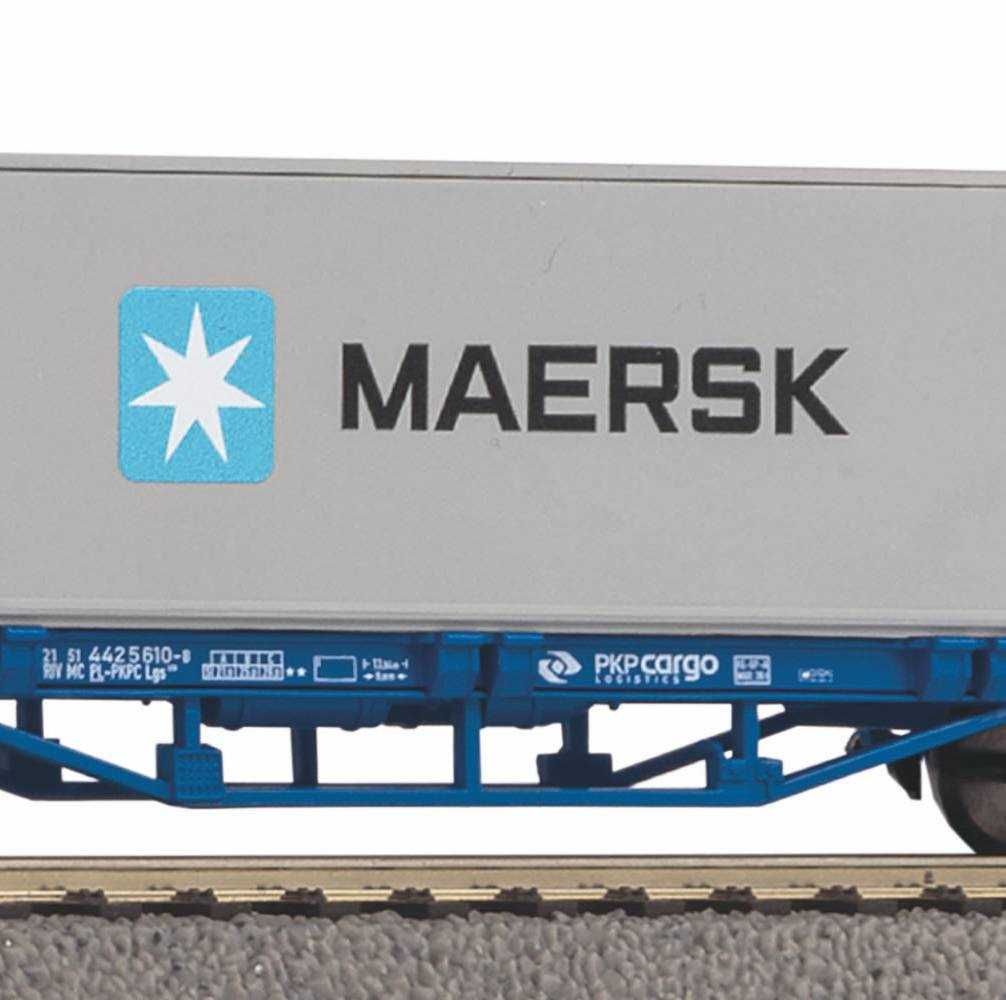 PIKO H0 97162 - wagon kontenerowy , PKP Cargo , Ep. VI