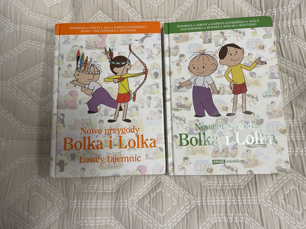 2 książki o przygodach Bolka i Lolka