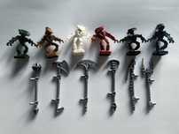 Komplet oryginalnych figurek LEGO Bionicle Matoran (2001–2003) – 6 szt