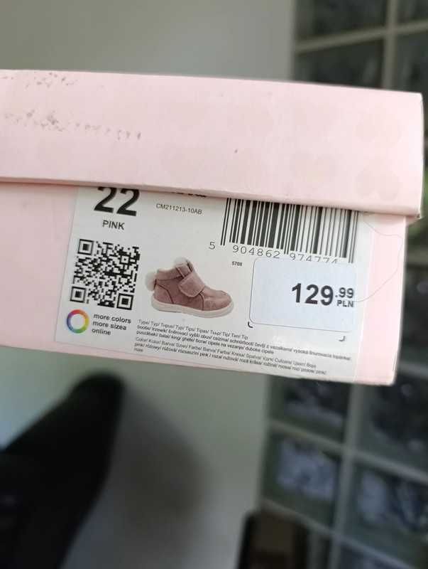 Ocieplane adidasy dla dziewczynki 22