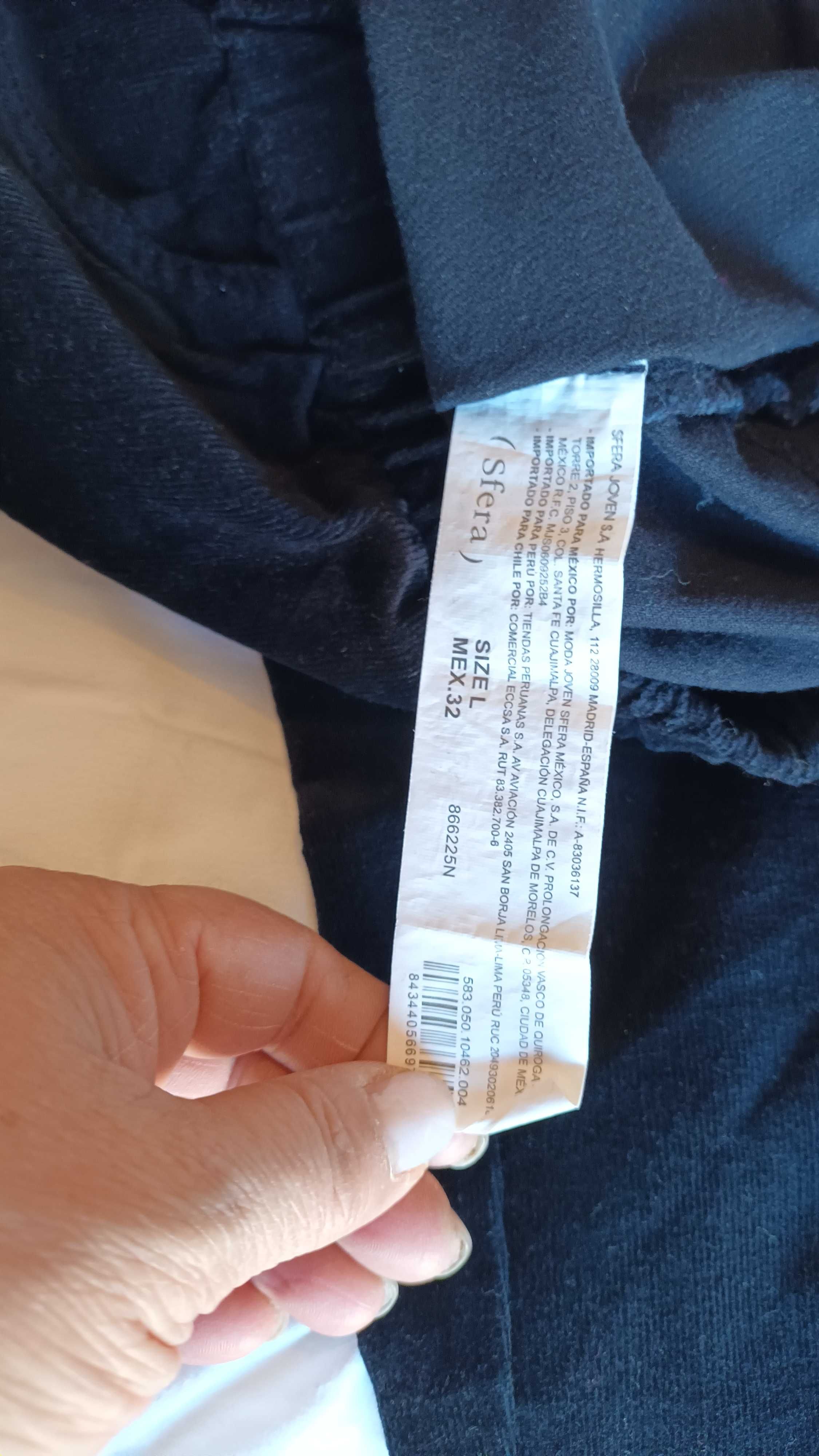 Jeggings em bombazine preta