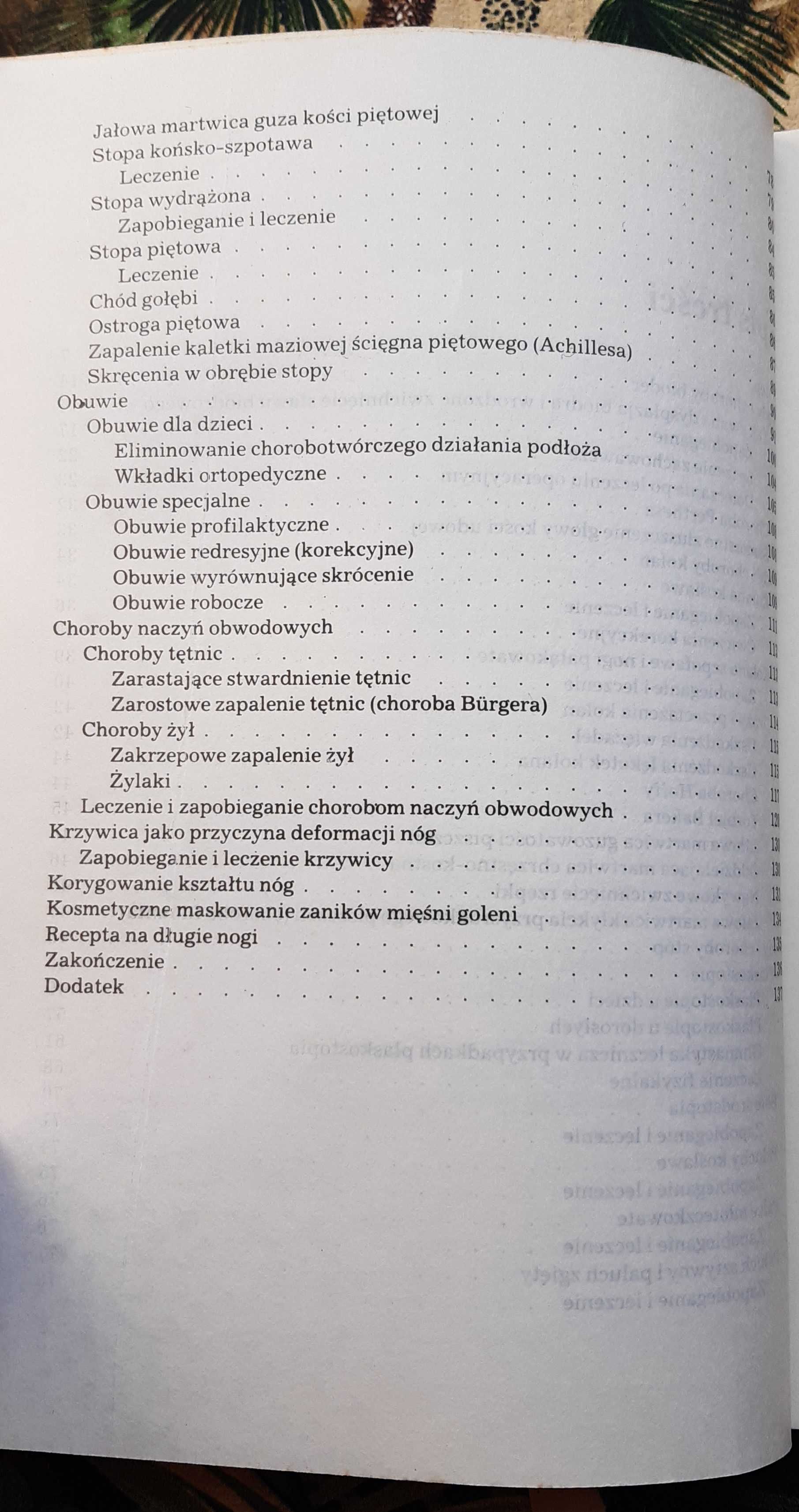 Książka "Chcę mieć zdrowe nogi" Dziak