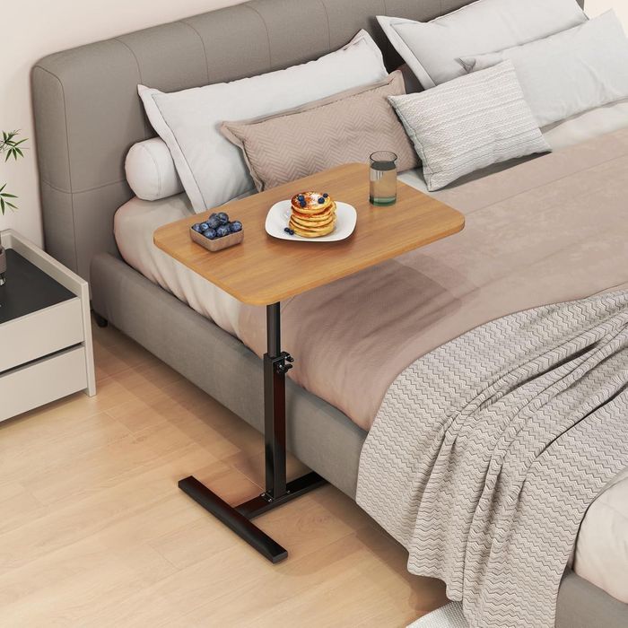 Stolik pomocniczy w kształcie litery C, z regulacją wysokośc