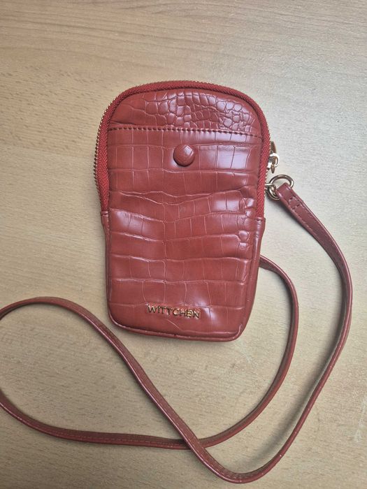 Brązowa, ruda, mała torebka Wittchen
