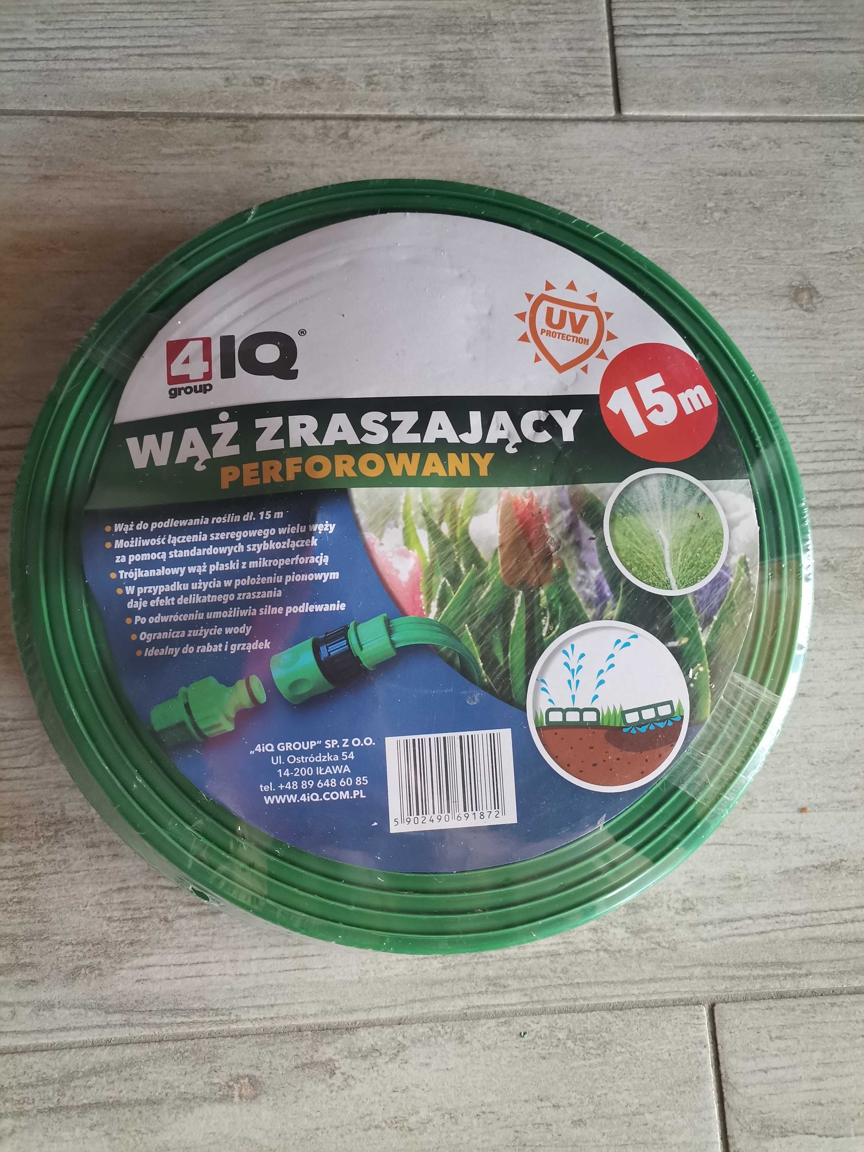 Wąż zraszający 15 m perforowany nowy