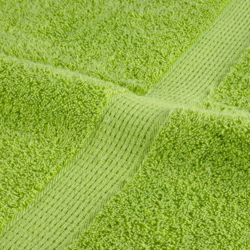 Ręczniki premium SOLUND 10 szt., zielone, 100x200 cm, 600 g/cm²