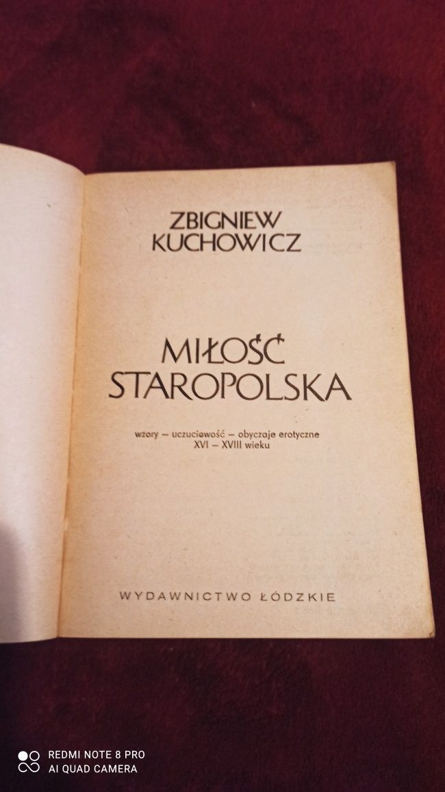 Książka Miłość staropolska - Z. Kuchowicz