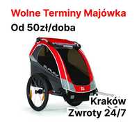 Przyczepka rowerowa - Wynajem Kraków. Wolne terminy Majówka