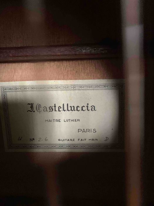 Guitarra clássica Jacques Castelluccia ano 60