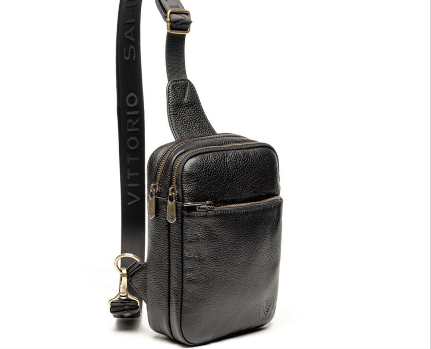 Сумка через плече шкіряна VS
