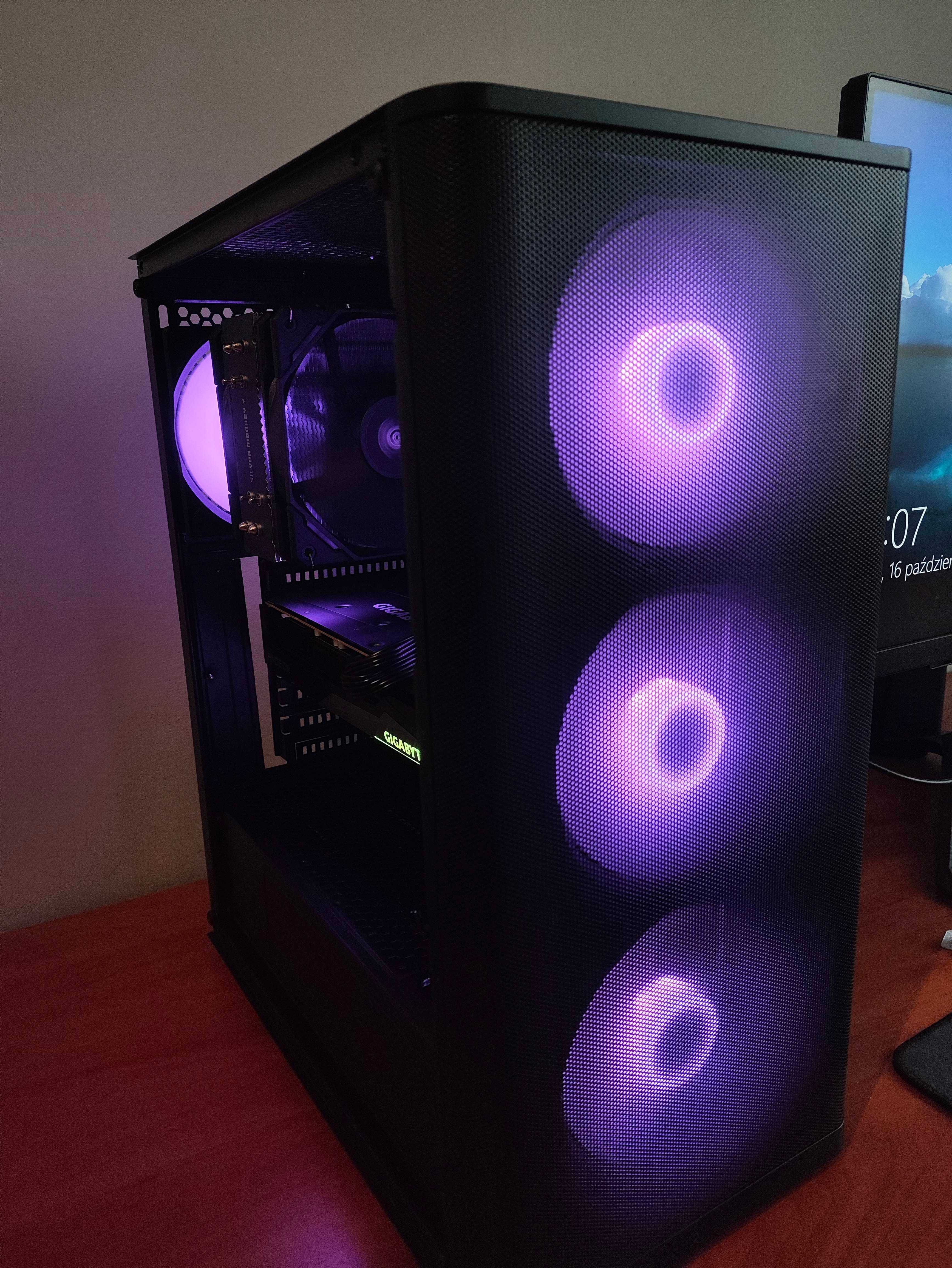 Nowy komputer gamingowy ARGB R5 5600/RX7600OC/32GB/M.2 1TB