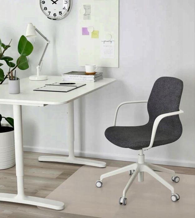 IKEA LANGFJALL Krzesło biurowe z podłokietnikami fotel do biurka IKEA