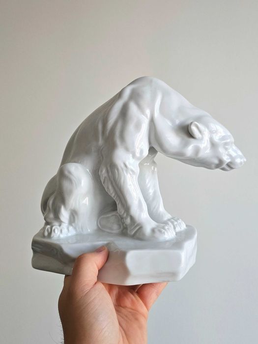 Niedźwiedź porcelana Herend Węgry