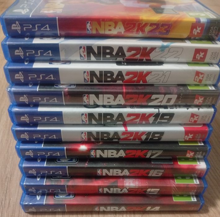 Kolekcja NBA 2K23 PS4 PS5 + NBA 2K 22 + 21, 20, 19, 18, 17, 16, 15, 14