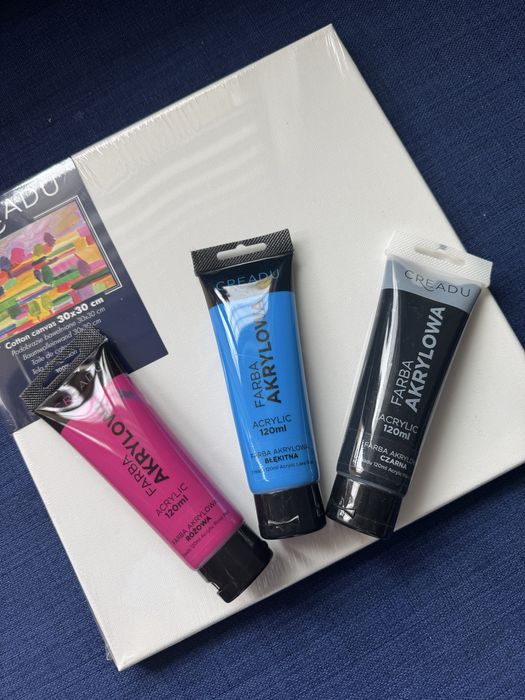 Zestaw do malowania - podobrazie & farby akrylowe