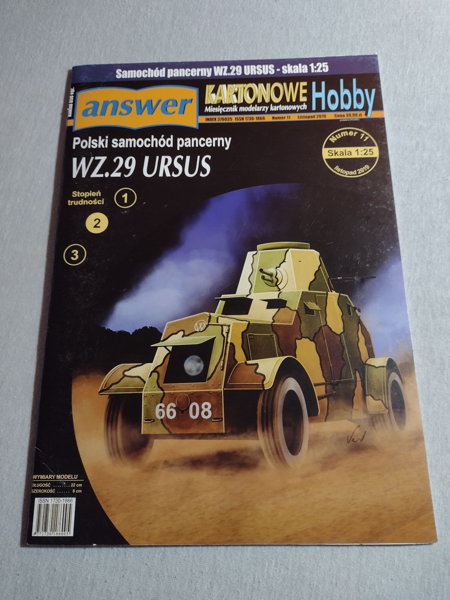 Model kartonowy Answer WZ 29 Ursus