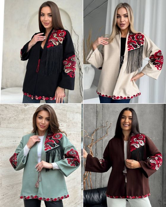 Вишитий жакет/ жакет із вишивкою