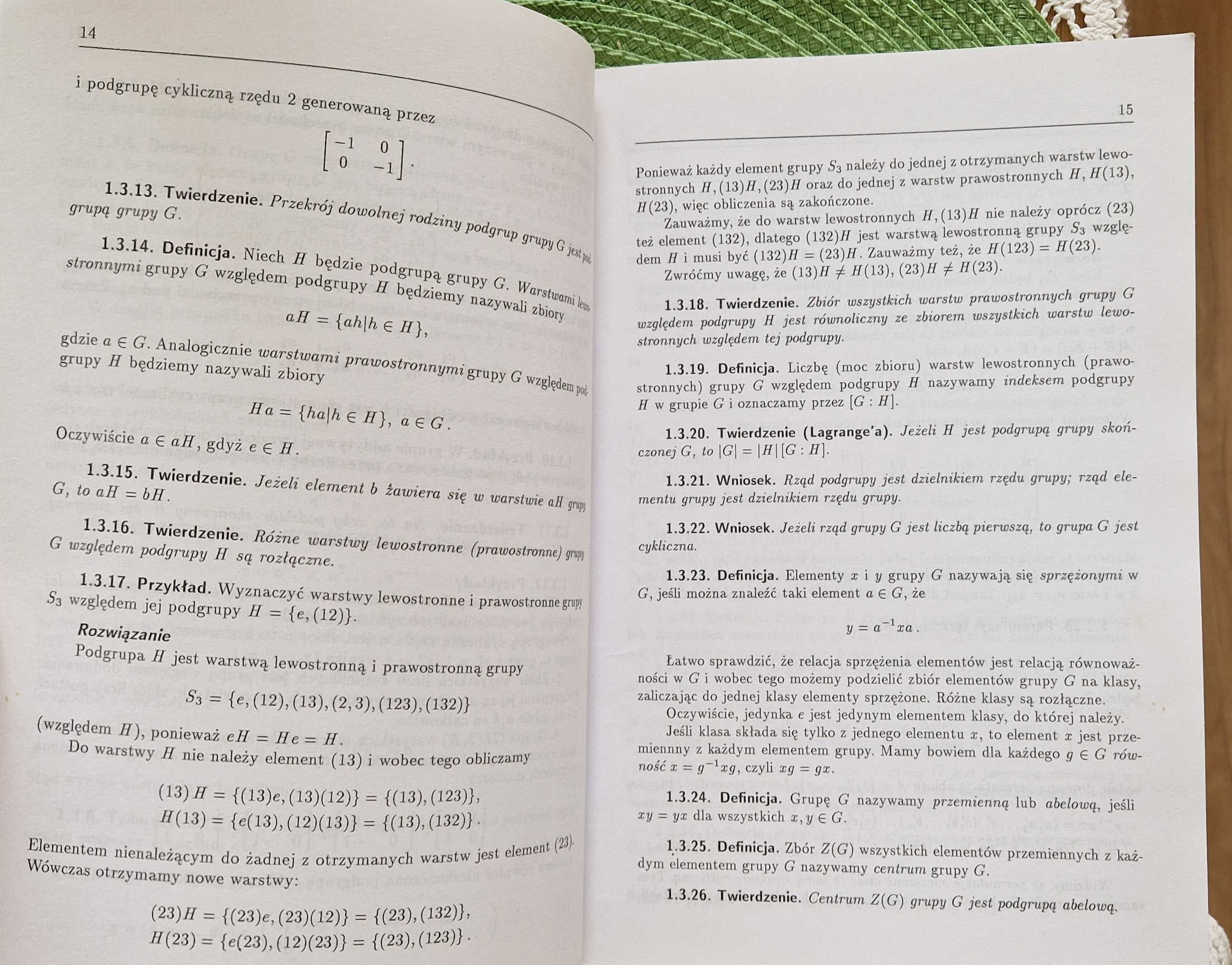 Algebra wyższa zadania - Aleksander Romanowski, Jan Turo