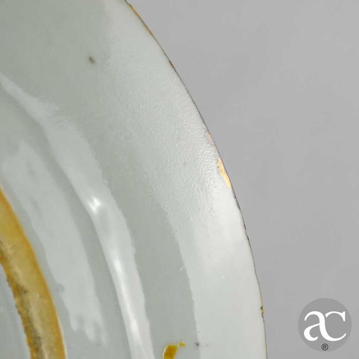 Prato em Porcelana da China decoração Mandarim, séc. XIX