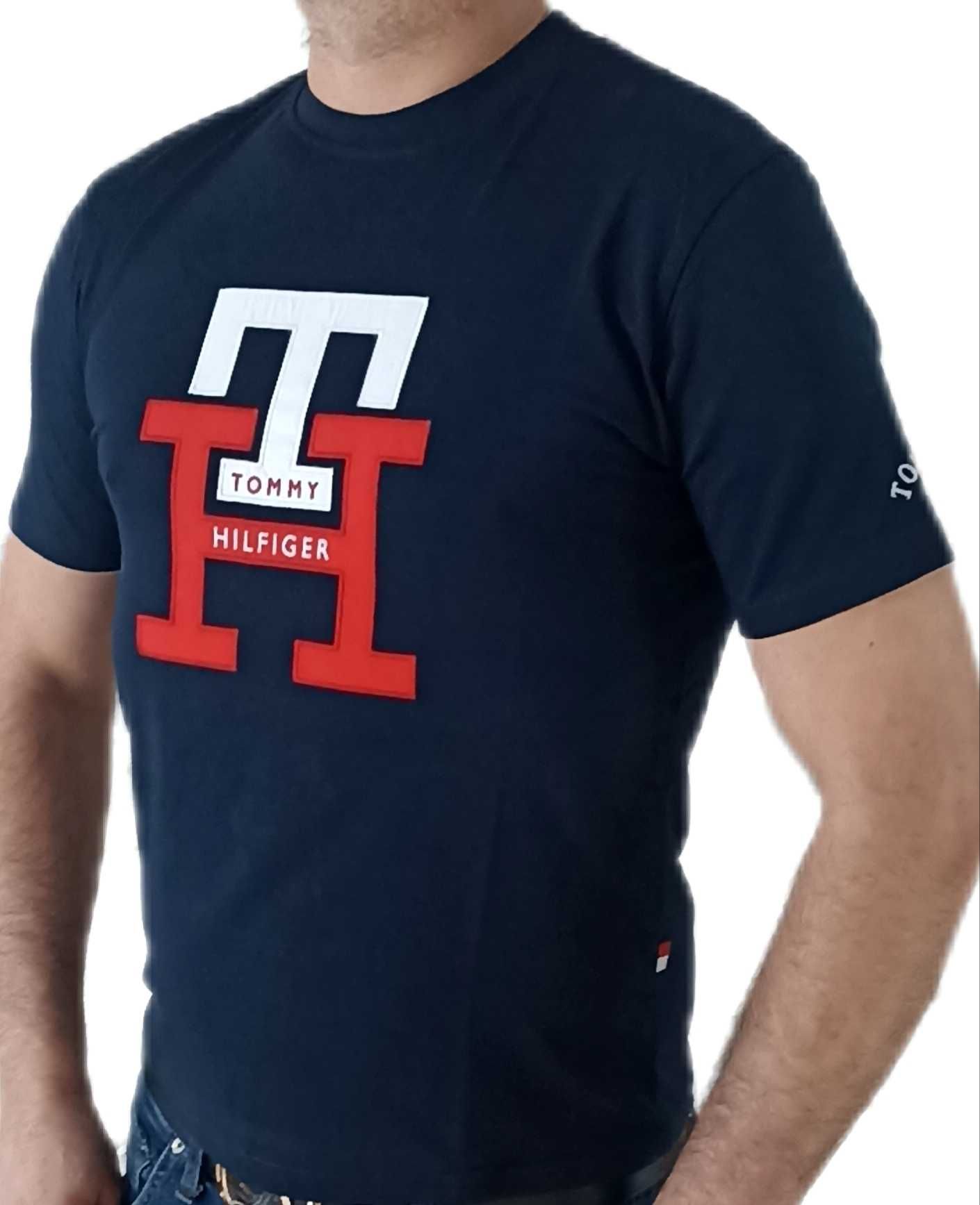 TOMMY HILFIGER T-shirt Koszulka Granatowa roz.M,L,XL,3XL