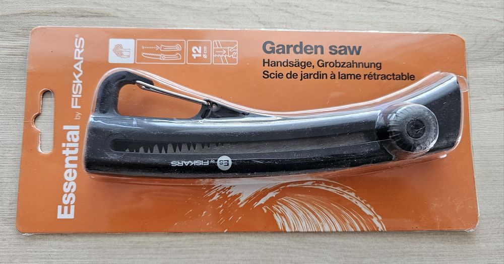 FISKARS Piłka Ręczna + Sekatorek + Nożyce ZESTAW Ogrodowy NOWY