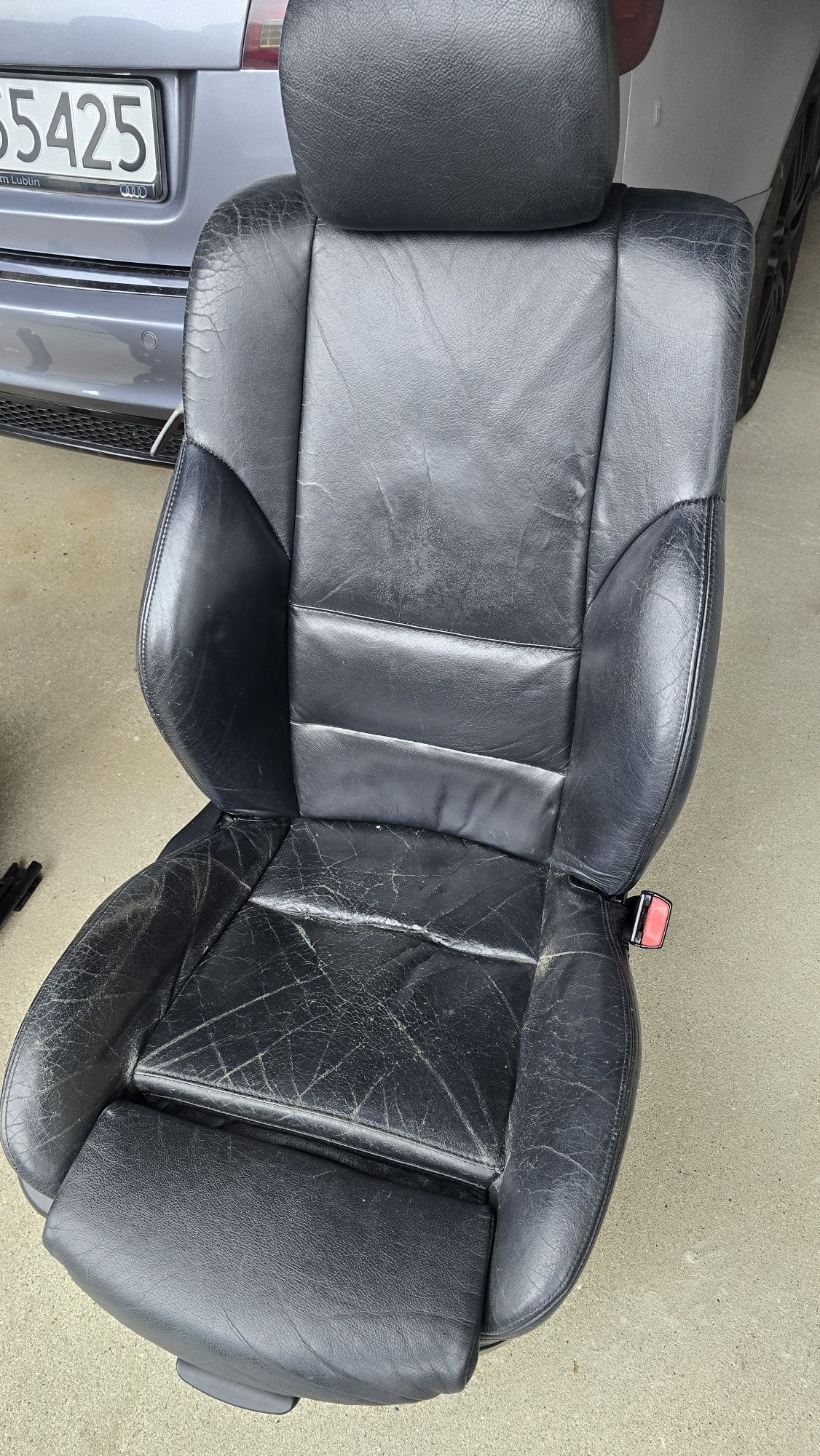 Wnętrze BMW e46 coupe skóra elektryka