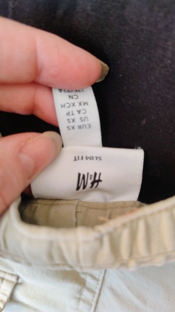 Spodnie cargo bojówki jogger rozmiar XS Oversize