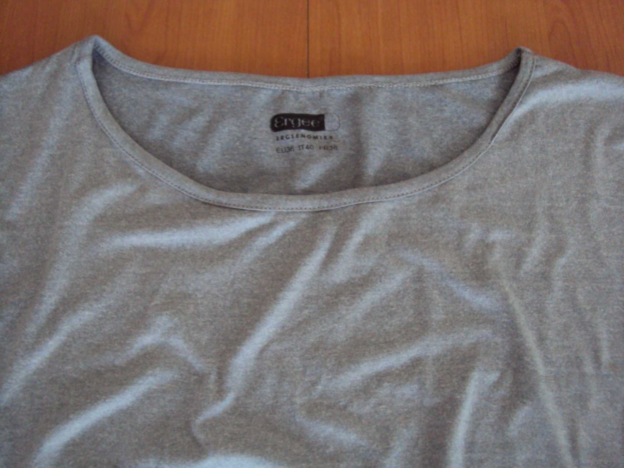 36 S / 38 M t-shirt damski sportowy szary koszulka sportowa Ergee