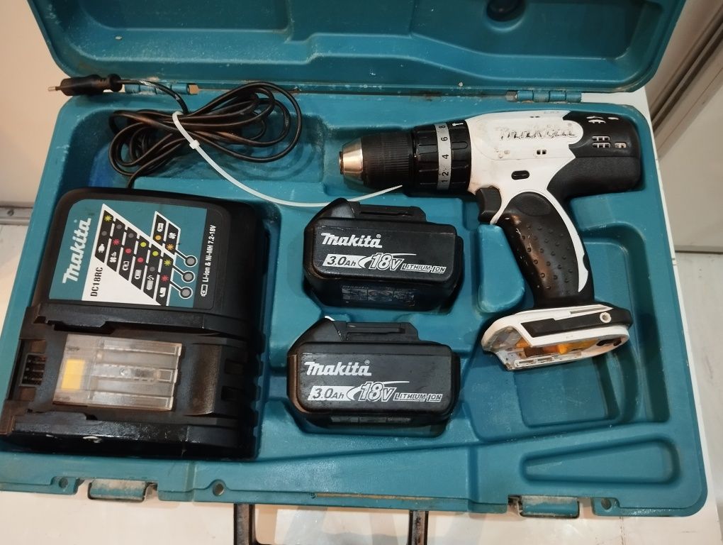 Makita DHP453 wkrętarka udarowa 18v 2x 3.0ah