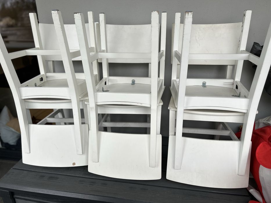 Białe krzesla z Ikei - 6 sztuk