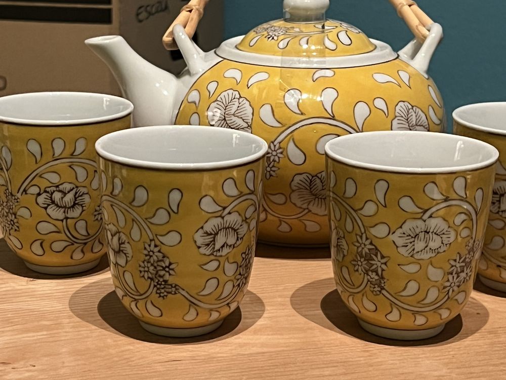 Conjunto de chá porcelana