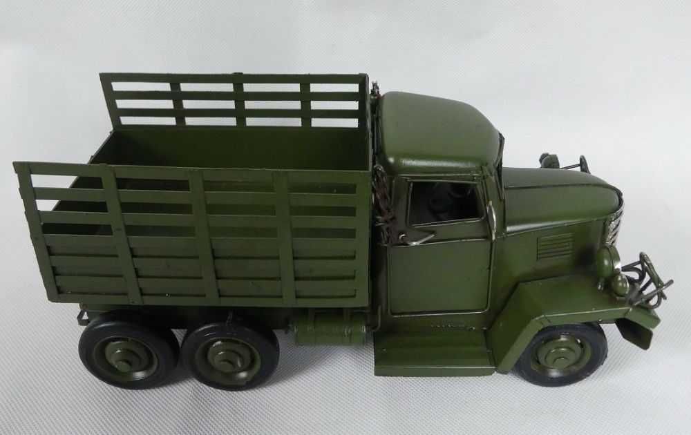Metalowa WOJSKOWA ciężarówka pojazd AUTO 26 cm