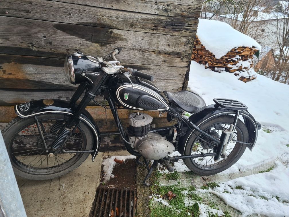 DKW RT200 zadki model rok 1952