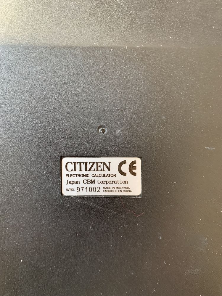 Калькулятор citizen  Модель -SDC-822