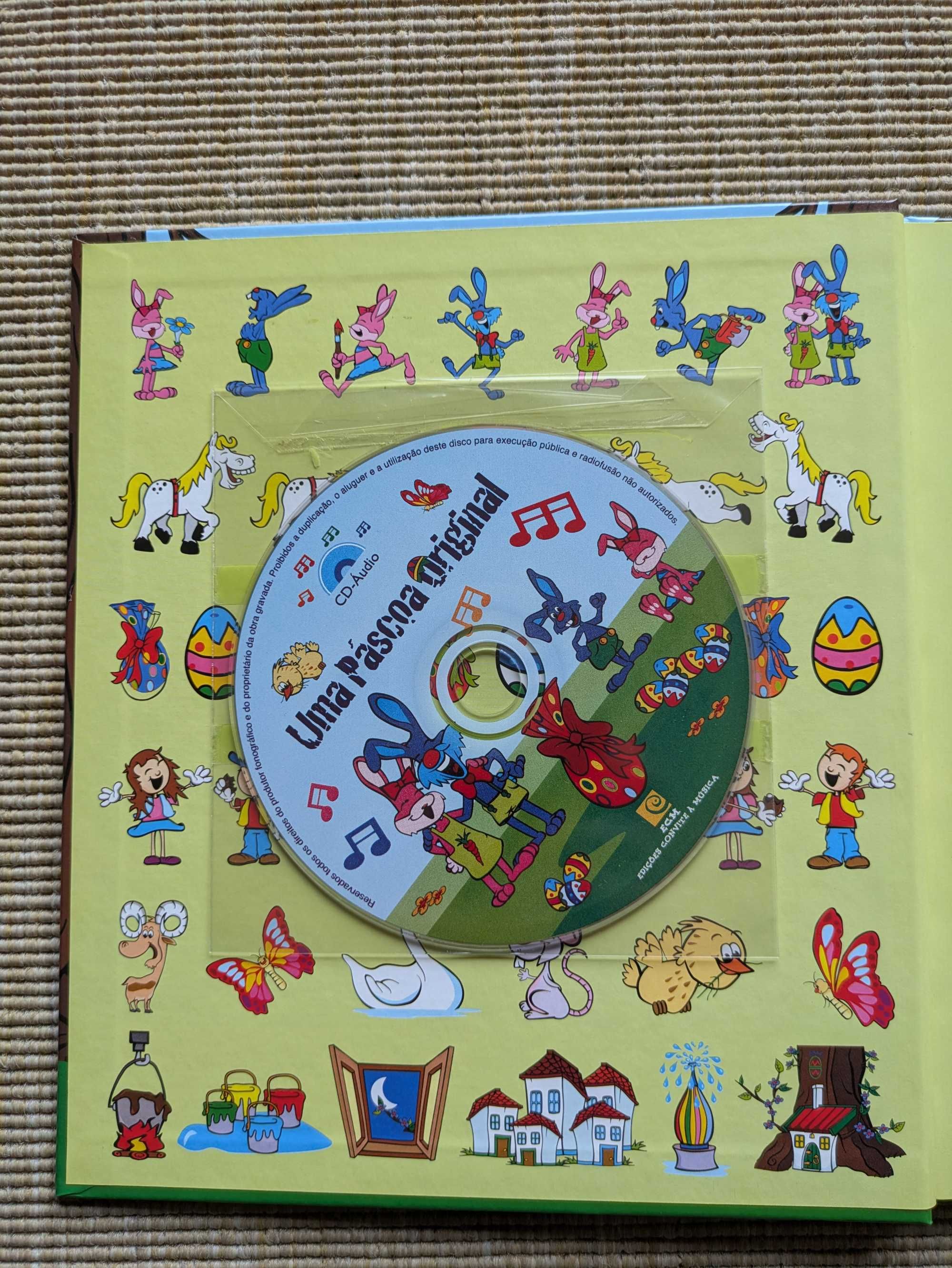 3 Livros Infantis com CD