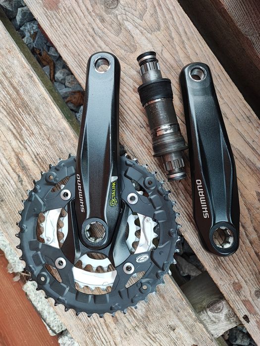 Korba rowerowa Shimano Alivio M430 170mm + ES25 Retro MTB